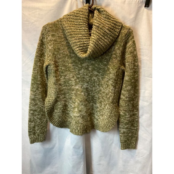 Derek Heart Sweaters - Stylish Derek Heart MED Cowl Neck Sweater in Greens 100% Acrylic Long Sleeve